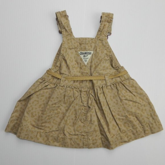 Girls 9 Months Cheetah Print Overall Dress - Picture 6 of 9